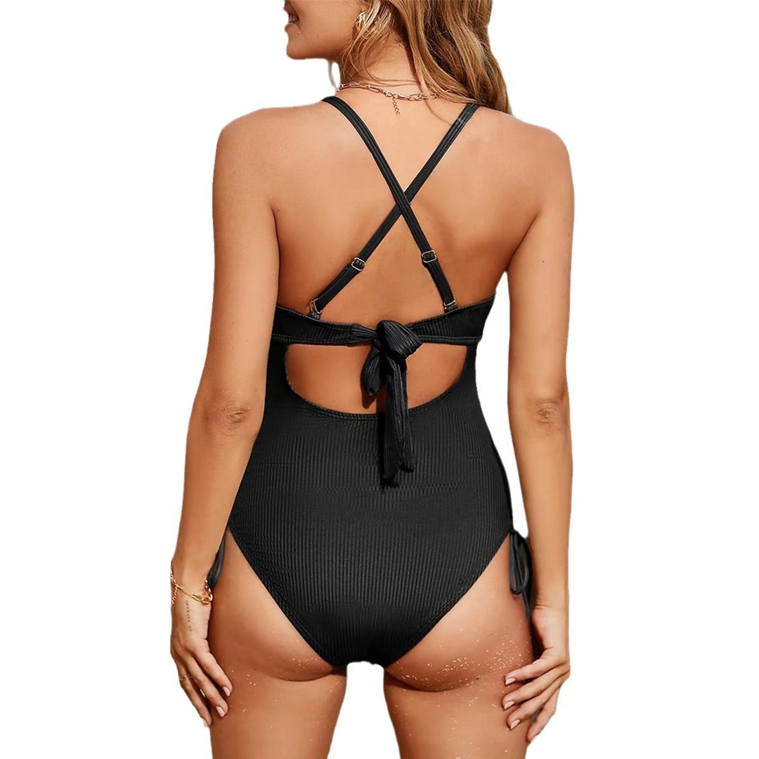 Damen Einteiler Badeanzug mit aufregendem Cut-Out und verstellbaren Trägern R&B