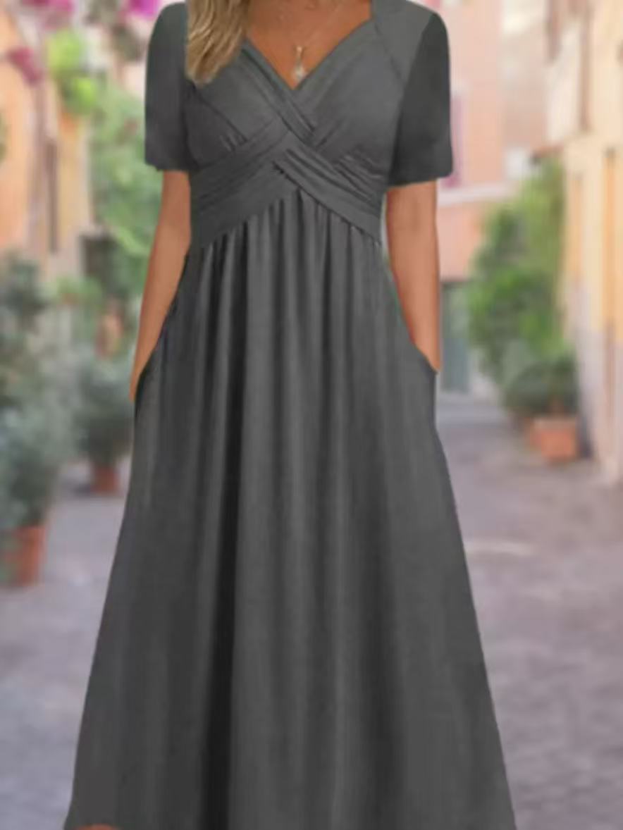 Damen lockeres Maxi-Kleid R&B
