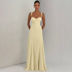 Damen Elegantes Maxikleid mit raffinierten Trägerdetails und schmeichelndem Schnitt R&B
