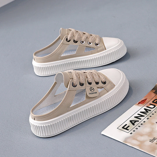 Damen Slip-On Sneakers mit atmungsaktiven Einsätzen und griffiger Sohle R&B