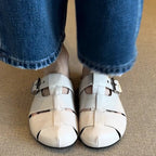 Damen Komfortable Clogs mit modischem Schnallenverschluss R&B