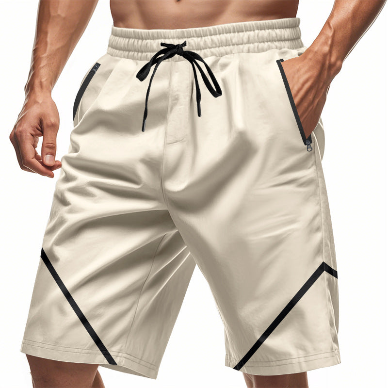 Herren Sportliche Shorts mit elastischem Bund und praktischen Reißverschlusstaschen R&B