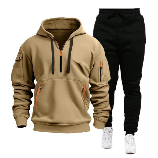Herren sportliches Hoodie- und Jogginghosen-Set R&B