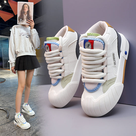 Damen Sportliche Sneaker mit atmungsaktiver Obermaterialstruktur und rutschfester Sohle R&B