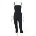 Damen stylischer Jumpsuit mit schmalem Schnitt und verstellbaren Trägern R&B