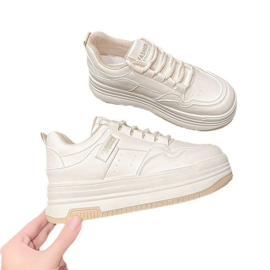 Damen Sneakers mit modernem Plateau-Design und atmungsaktiver Innenstruktur R&B