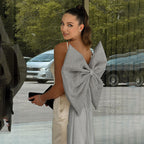 Damen Satin-Minikleid mit elegantem Wickeldetail R&B