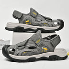 Damen Sportliche Outdoor-Sandalen mit verstellbarem Riemen und rutschfester Sohle R&B
