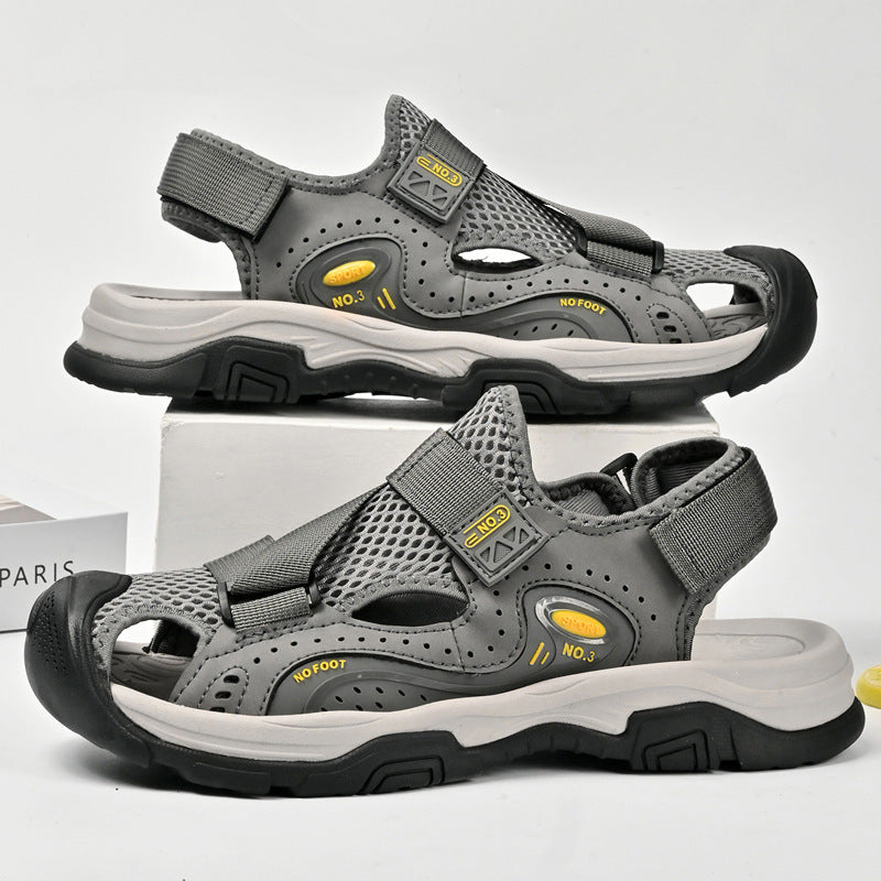 Damen Sportliche Outdoor-Sandalen mit verstellbarem Riemen und rutschfester Sohle R&B