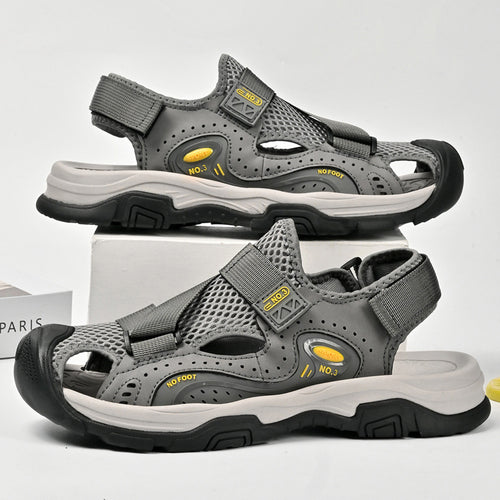 Damen Sportliche Outdoor-Sandalen mit verstellbarem Riemen und rutschfester Sohle R&B
