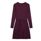 Damen Strickkleid mit dekorativen Knopfdetails und praktischen Taschen R&B