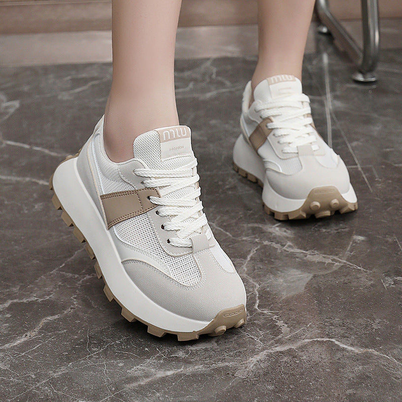 Damen Sportliche Sneaker mit luftiger Mesh-Oberfläche und rutschfester Sohle R&B