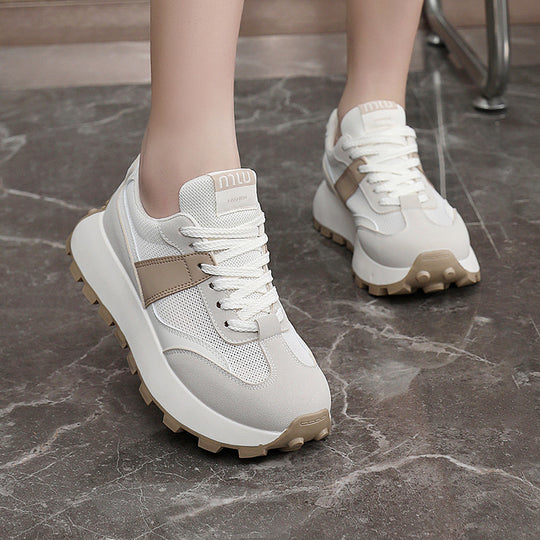 Damen Sportliche Sneaker mit luftiger Mesh-Oberfläche und rutschfester Sohle R&B