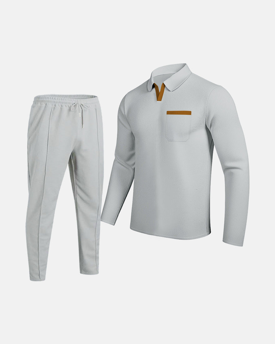 Herren Kombi-Outfit mit Poloshirt und Jogginghose R&B