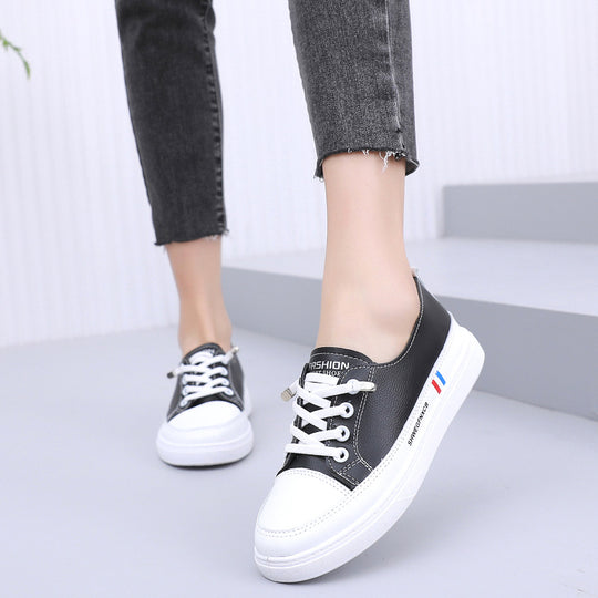 Damen modische Sneakers mit elastischem Schnürsystem und rutschfester Sohle R&B