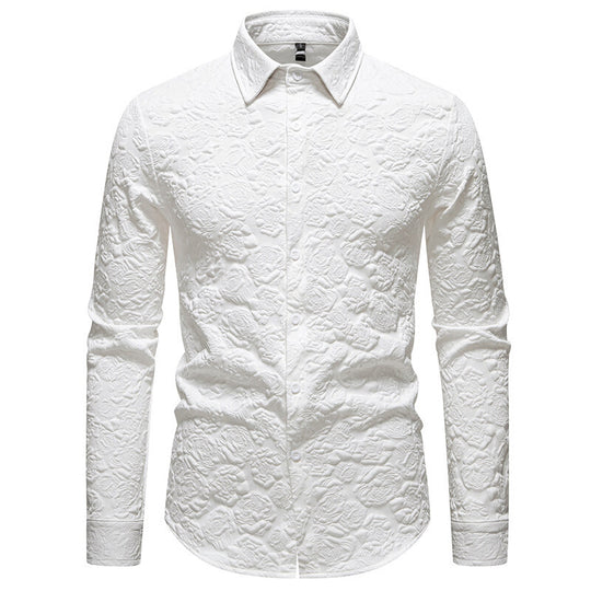 Herren Hemd mit strukturiertem Design R&B