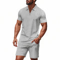 Herren elegantes Freizeit-Set mit zeitgenössischem Design und atmungsaktiver Baumwolle R&B