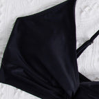 Damen sommerlicher Bralette-Bikinioberteil mit eleganter Twist-Detail