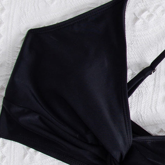 Damen sommerlicher Bralette-Bikinioberteil mit eleganter Twist-Detail R&B