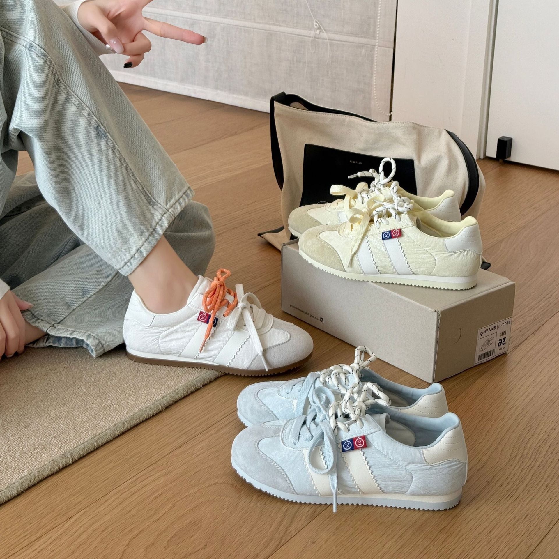Damen Sportliche Sneaker mit innovativem Design und atmungsaktiver Obermaterialstruktur