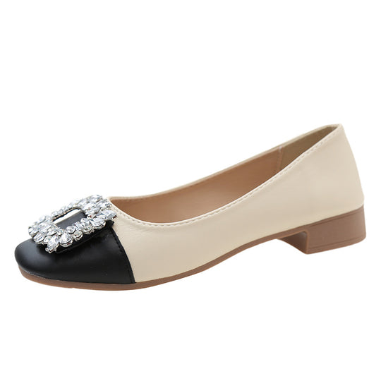 Damen Elegante Ballerinas mit funkelndem Schmuckdetail R&B