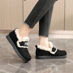 Damen Bequeme Plüsch-Sneaker mit auffälligem Veloursleder R&B