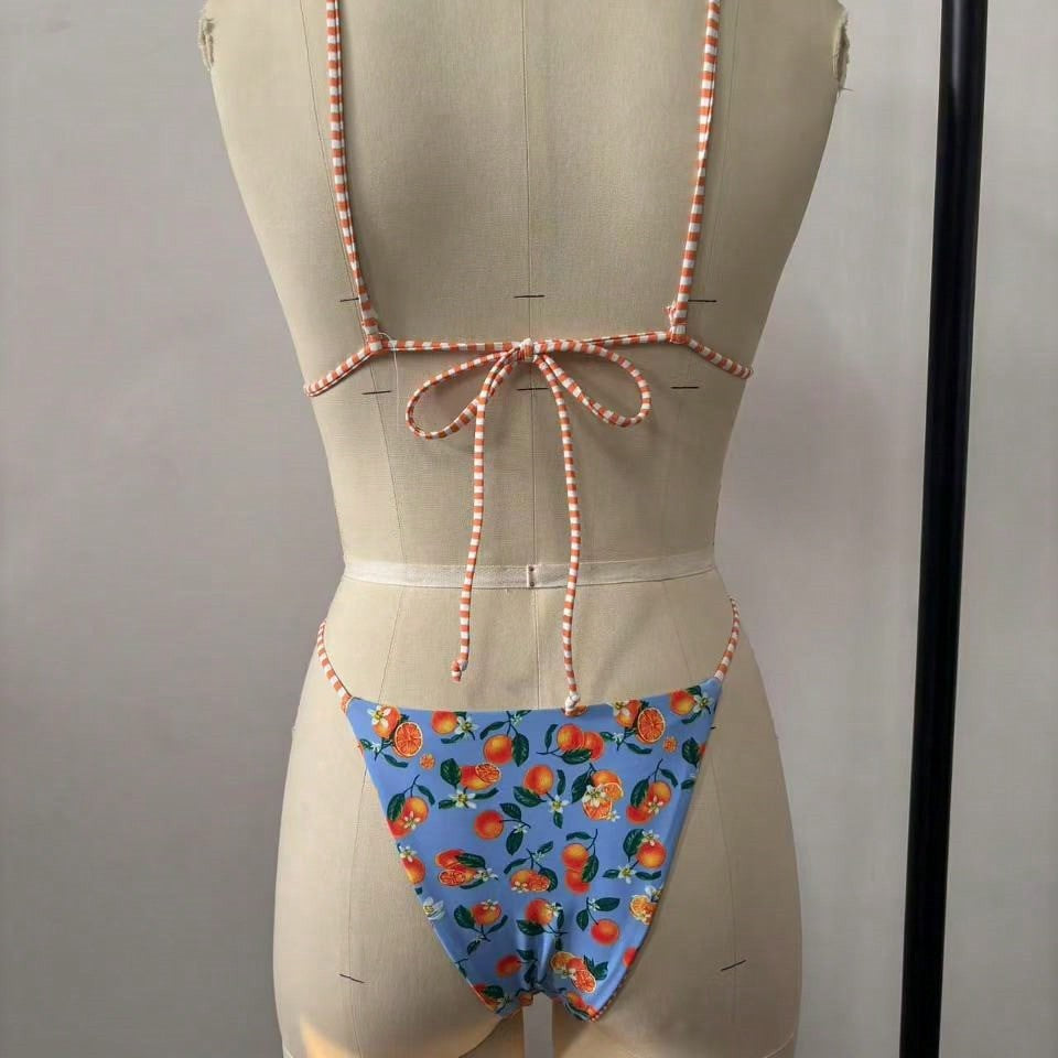 Damen Bikini mit verspieltem Obstmotiv R&B