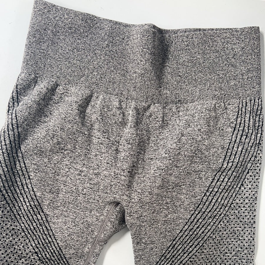 Damen Hochwertige Sportleggings mit atmungsaktiven Mesh-Einsätzen und nahtlosem Design R&B