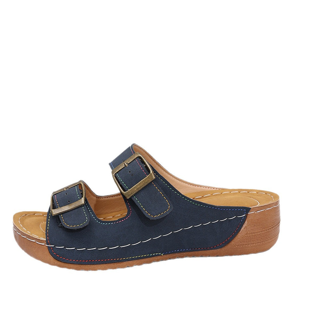 Damen Komfortable und elegante Clogs mit verstellbaren Schnallen R&B