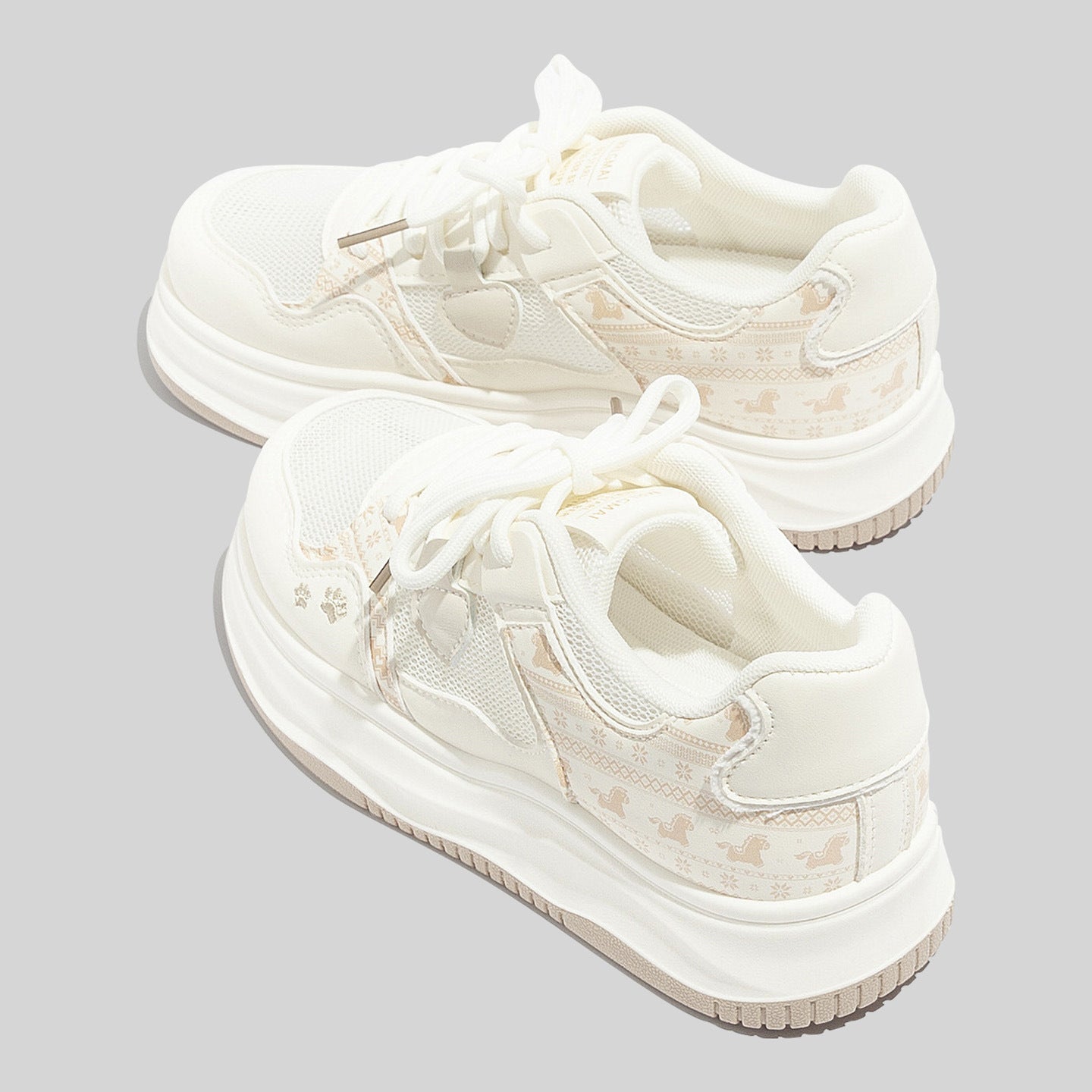 Damen Atmungsaktive Sneakers mit innovativem Komfortsystem und elastischen Schnürsenkeln