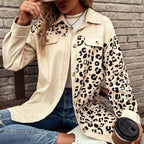 Damen Overshirt mit trendigem Leopardenmuster und komfortabler Passform R&B
