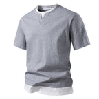 Herren V-Ausschnitt T-Shirt mit modernem Schnitt und lässigem Look