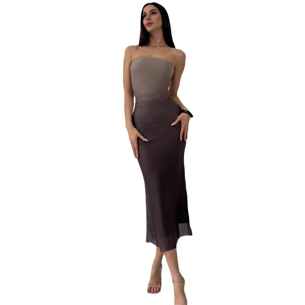 Damen Figürliches Abendkleid mit Raffungen R&B