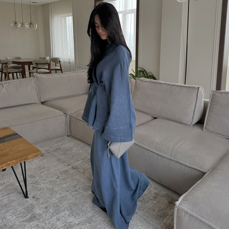 Damen lässiger Kimono Anzug R&B