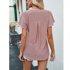 Damen Luftiges Blusenshirt mit effektvollem Lochmuster R&B