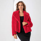 Damen Trendige und weiche Teddyjacke R&B