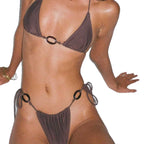 Damen Triangel-Bikini mit verspieltem Ring-Detail R&B