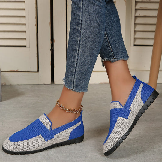 Damen atmungsaktive Ballerinas aus flexiblem Gewebe R&B