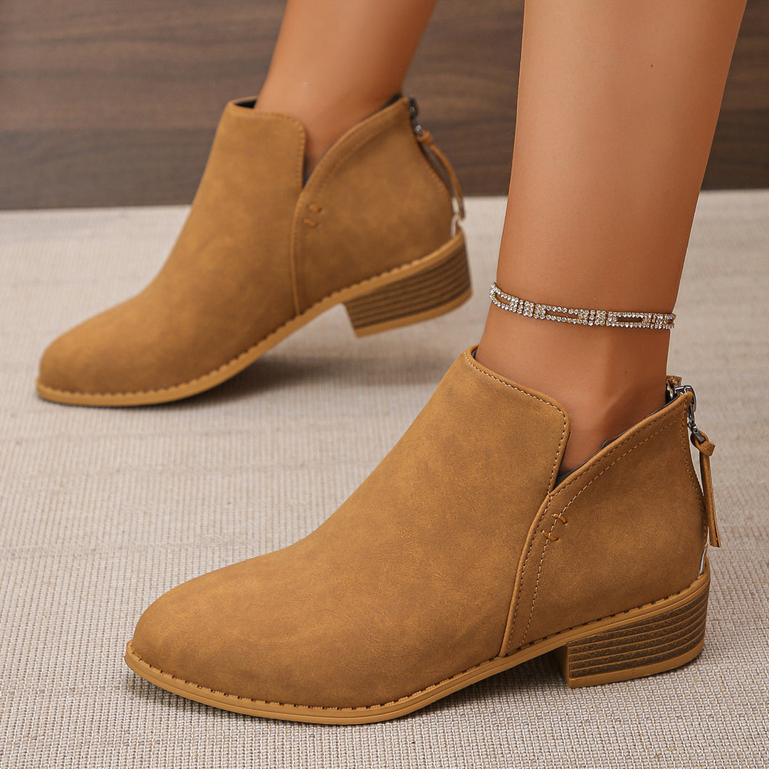 Damen Chelsea-Stiefel mit seitlichem Reißverschluss und komfortabel gepolsterter Innensohle R&B