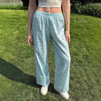 Damen Freizeit-Hose mit gestreiftem Design und Herzmotiven R&B