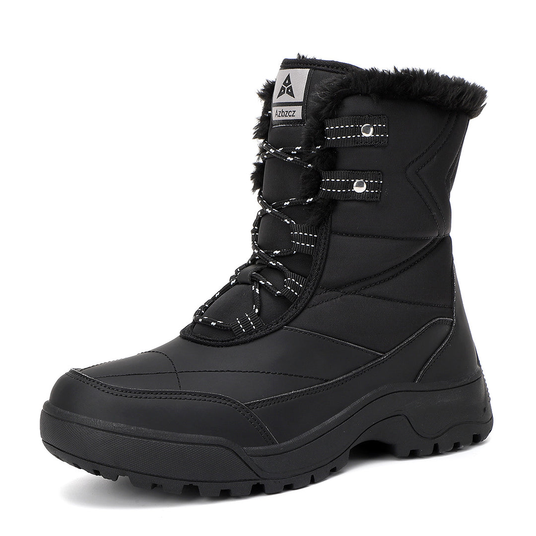 Damen isolierte Winterstiefel mit rutschfester Sohle und weichem Innenfutter R&B