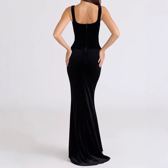 Damen Figurumspielendes Maxikleid mit elegantem Schnitt R&B