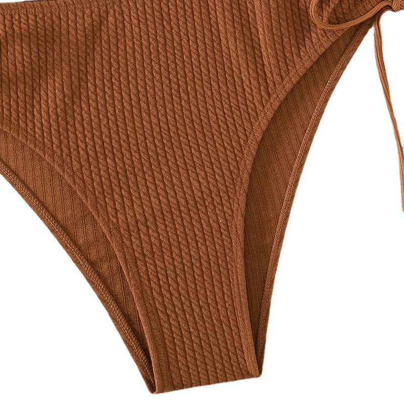 Damen Bikiniset mit raffiniertem Bindedesign und hochgeschnittenem Unterteil R&B