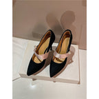 Damen elegante Stiletto-Pumps mit dekorativem Schleifenakzent R&B