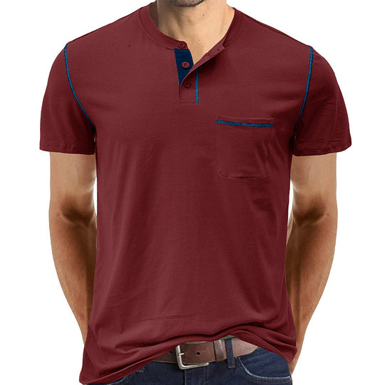 R&B | Kurzärmeliges Henley-Hemd