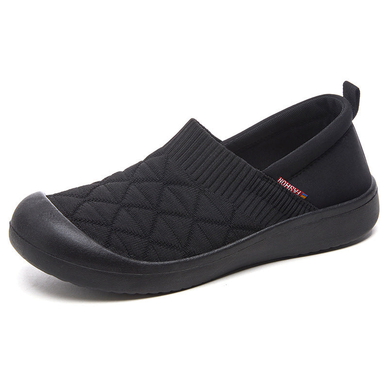 Damen Bequeme Slip-On Freizeitschuhe mit strukturiertem Obermaterial R&B