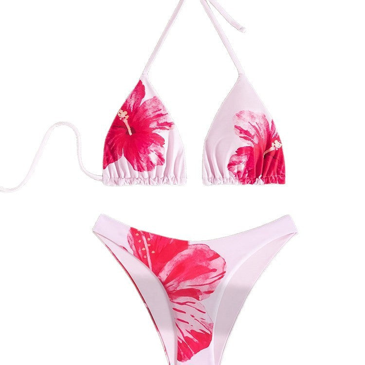 Damen Triangel-Bikini mit floralem Design und verstellbaren Trägern R&B 1778118212