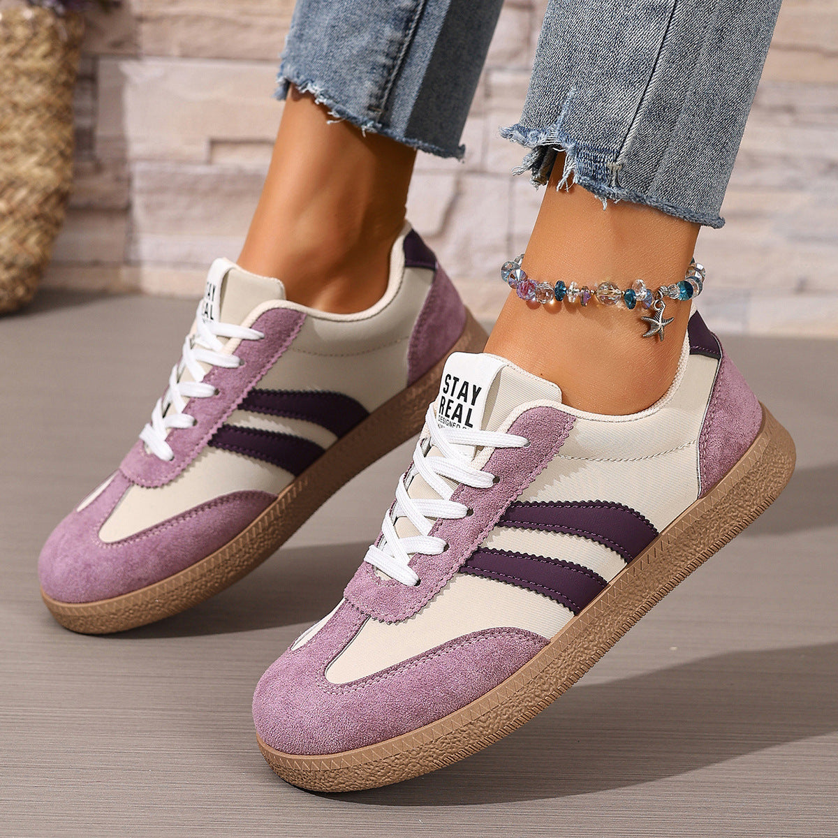 Damen Sportliche Sneakers mit ergonomischem Design und rutschfester Sohle R&B