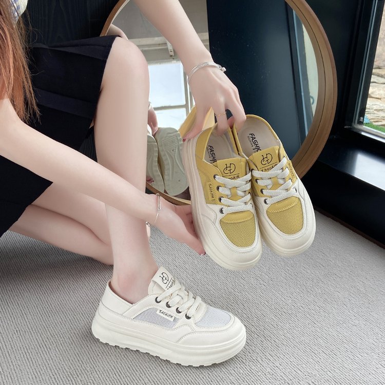 Damen komfortable Slip-On Sneakers mit gepolsterter Sohle R&B