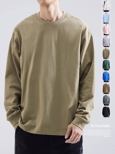 Damen lässiges Langarmshirt aus hochwertiger Baumwolle R&B